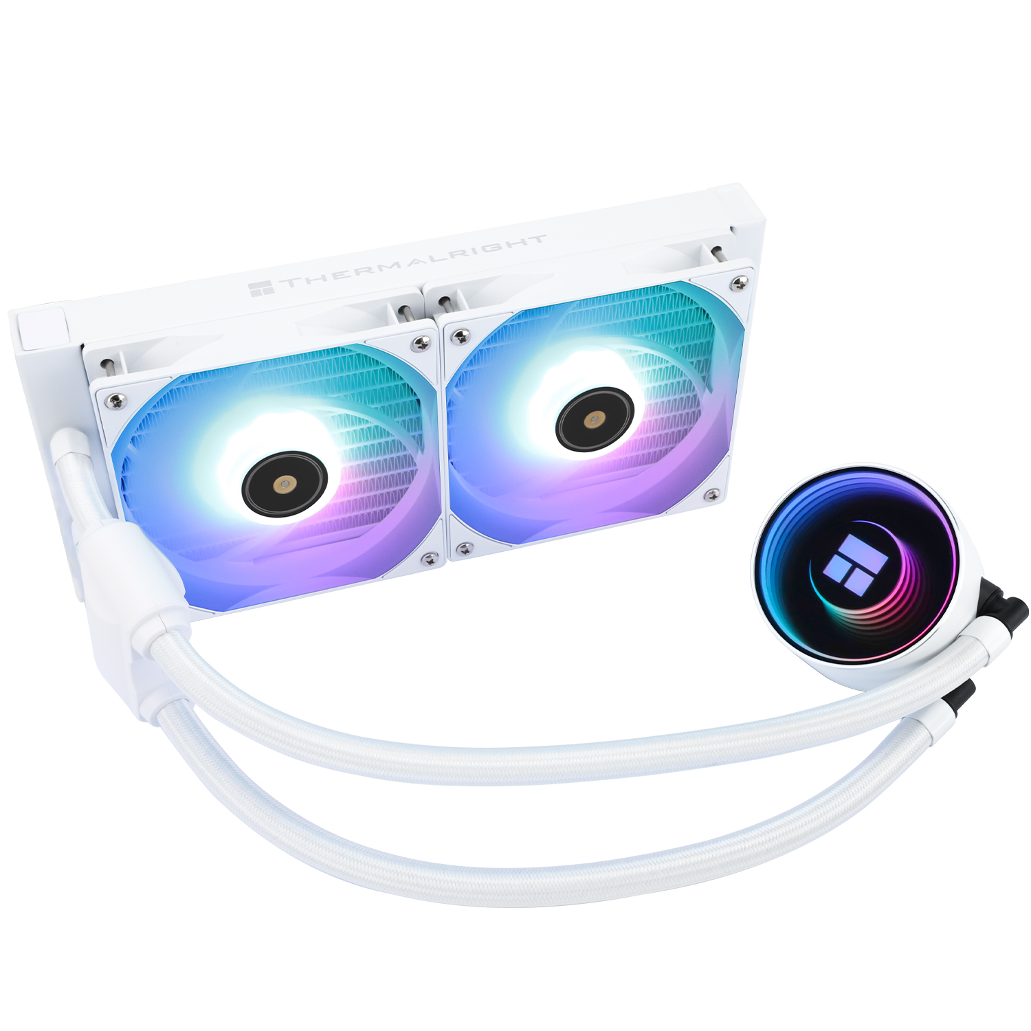 COOLER Thermalright "Frozen Notte 240 Argb V2", skt. Intel si AMD, racire cu lichid, 2 x 120mm, 2000 RPM, ARGB adresabil, alb "Frozen Notte 240 White Argb V2" (timbru verde 2.00 lei)