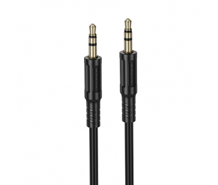 CABLU AUDIO Borofone "BL25", 1 x Jack 3.5mm (T) la 1 x Jack 3.5mm (T), lungime cablu 1m, negru "6941991124754" (timbru verde 0.18 lei)