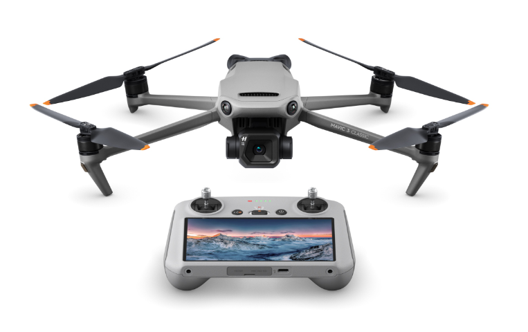 Drona DJI Mavic 3 Classic + Smart ControllerAutonomie 46min, gimbal 3 axe "CP.MA.00000555.01" (timbru verde 1.20 lei)