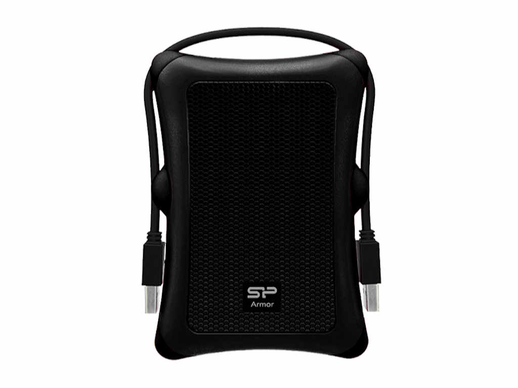 HDD extern portabil Silicon Power Armor A30 2TBPHD Anti-shock, Black, MIL-STD 810F "SP020TBPHDA30S3A"
