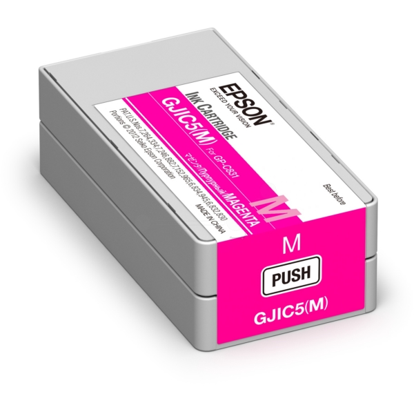 Cartus Cerneala Original Epson Magenta, GJIC5M, pentru ColorWorks C831|GP-M831, , (timbru verde 1.2 lei), "C13S020565"