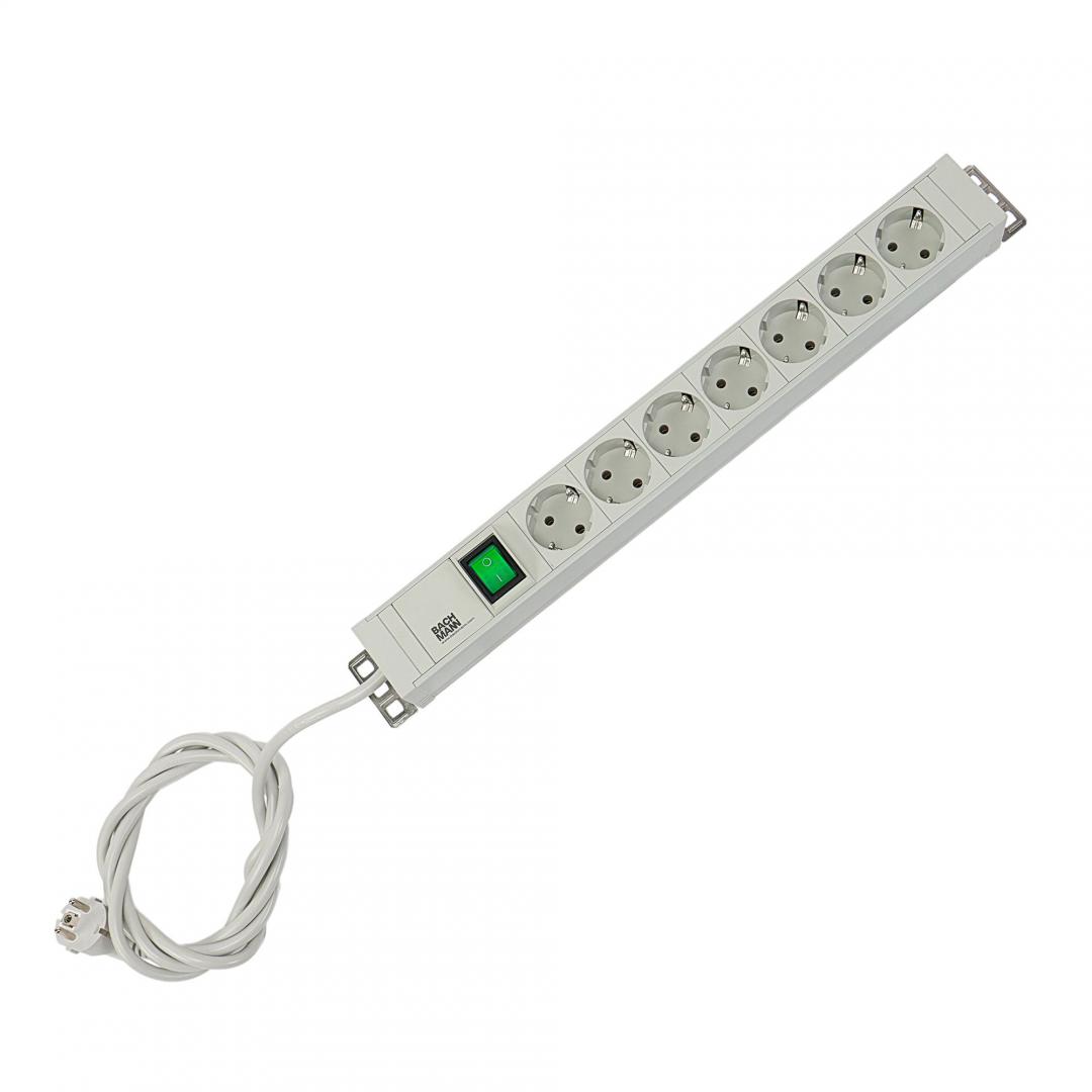 BM IT PDU power strip 7x sockets 1x swit"BM-333.600" - imagine 3