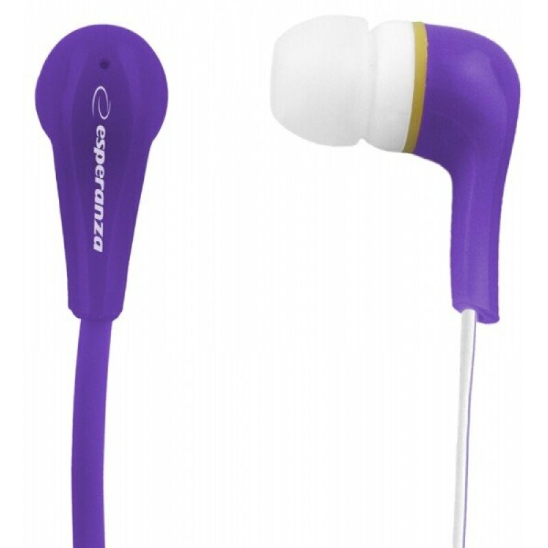 Casti stereo Esperanza Lollipop, Violet "EH146V" (timbru verde 0.18 lei)