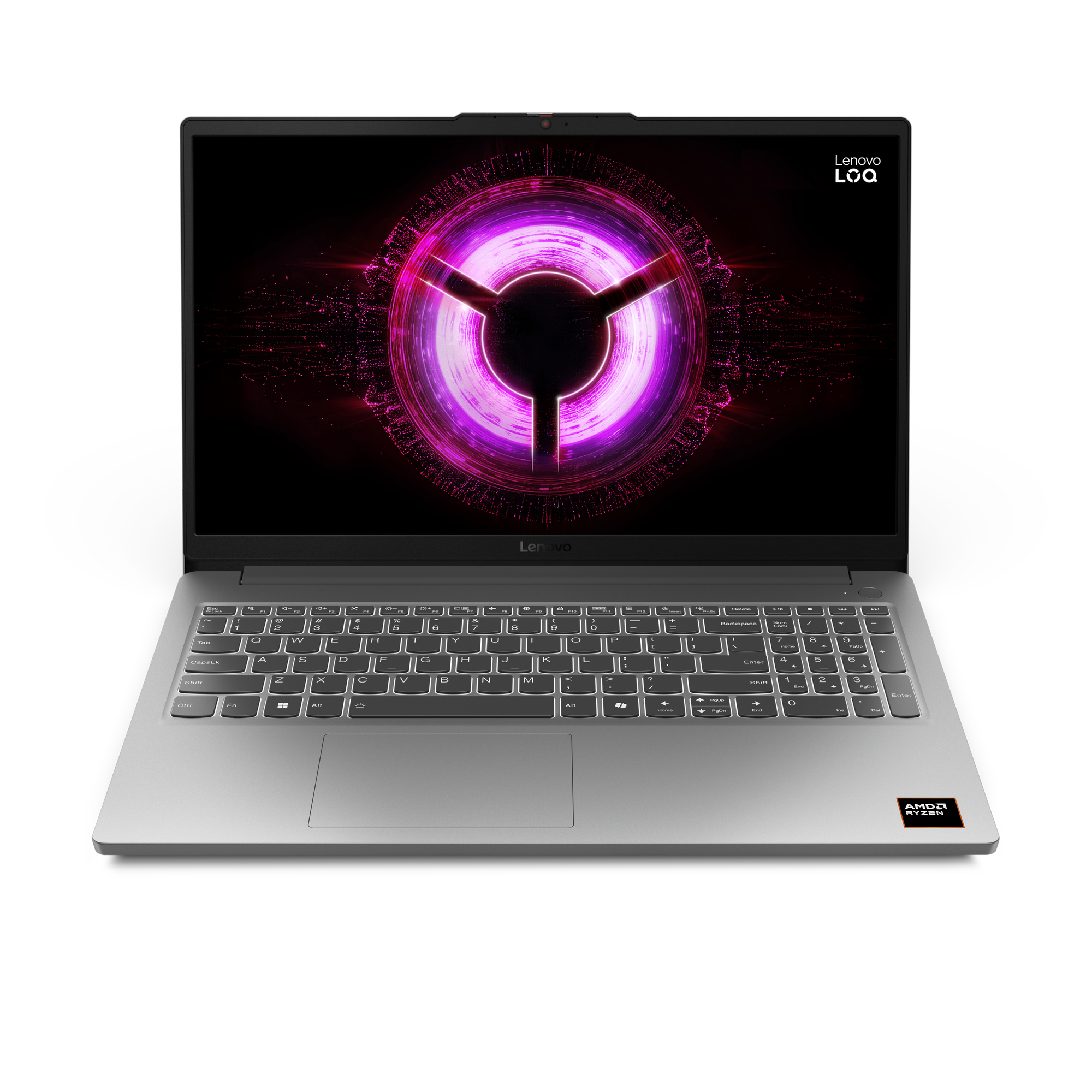 Gaming 15.6 LOQ 15ARP10E, FHD IPS 144Hz, Procesor AMD RyzenTM 7 170 (16M Cache, up to 4.75 GHz), 16GB DDR5, 1TB SSD, GeForce RTX 3050 6GB, No OS, Luna Grey "83S000BERM" (timbru verde 3.5 lei)