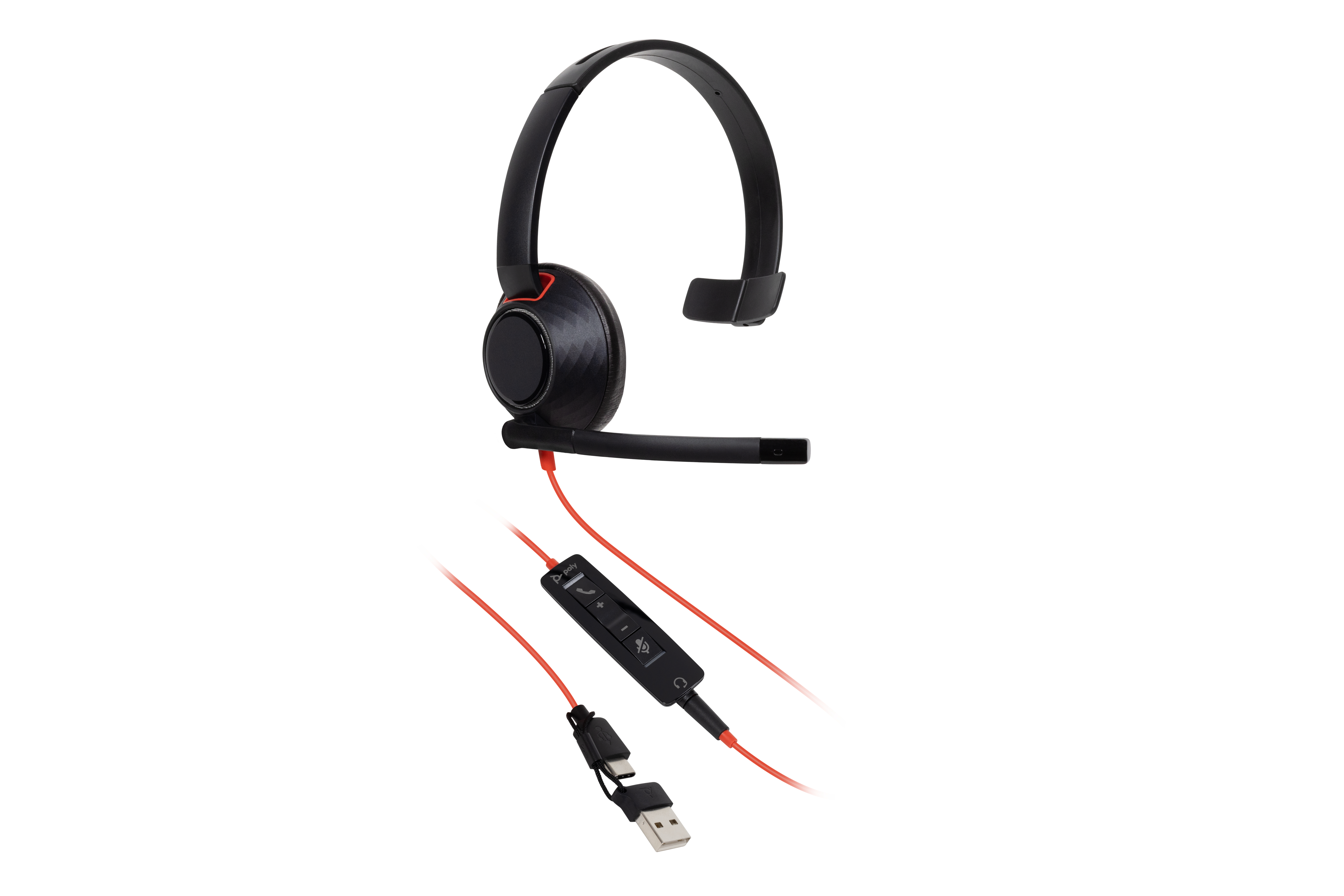 Poly BW 5210 USB-C HS +3.5mmP +USB-C/A"8X230AA" - imagine 2
