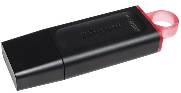 MEMORIE USB 3.2 KINGSTON 256 GB, cu capac, carcasa plastic, negru, "DTX/256GB" (timbru verde 0.03 lei)