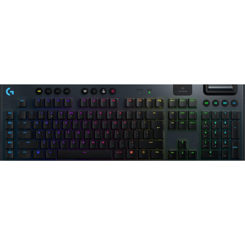 TASTATURA LOGITECH - gaming, "G915", wireless | cu fir, 104 taste format standard (104-108 taste), USB, negru, "920-008962" (timbru verde 0.8 lei)