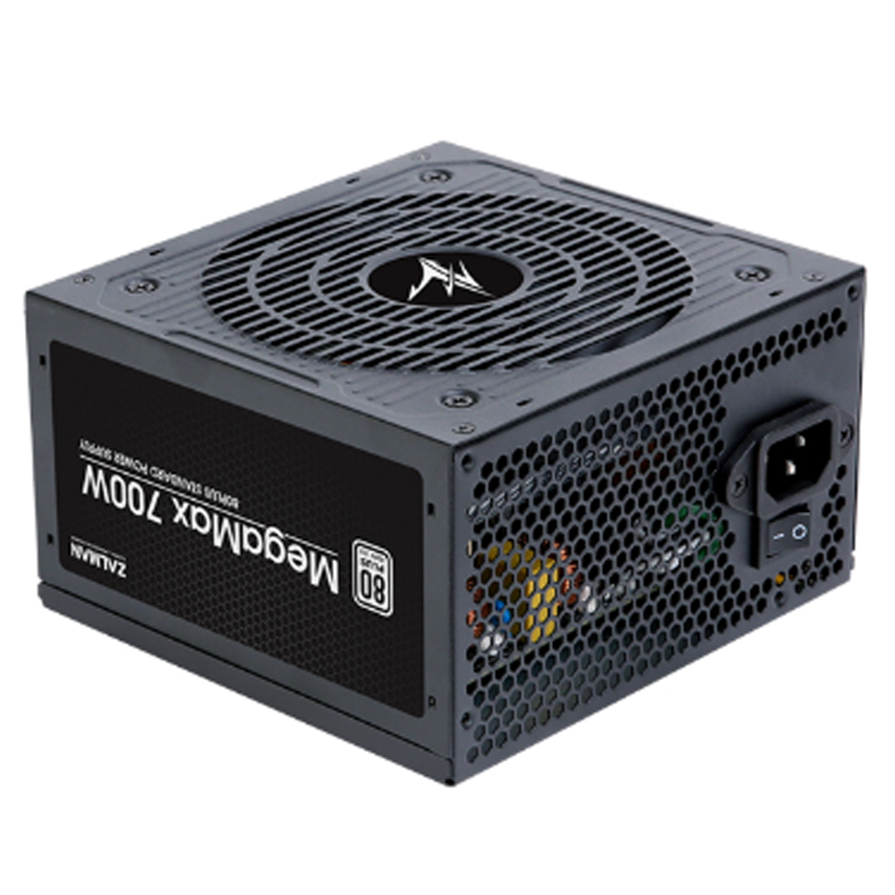 SURSA Zalman "TXII", 700W, certificare 80 Plus, non-modular, fan 120mm, negru, "ZM700-TXII" (timbru verde 2 lei)