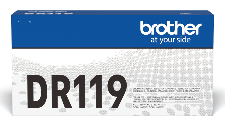 Drum Unit Original Brother Black, DR119, pentru HL-L1230|L1630W10K, incl.TV 0.8 RON, "DR119"
