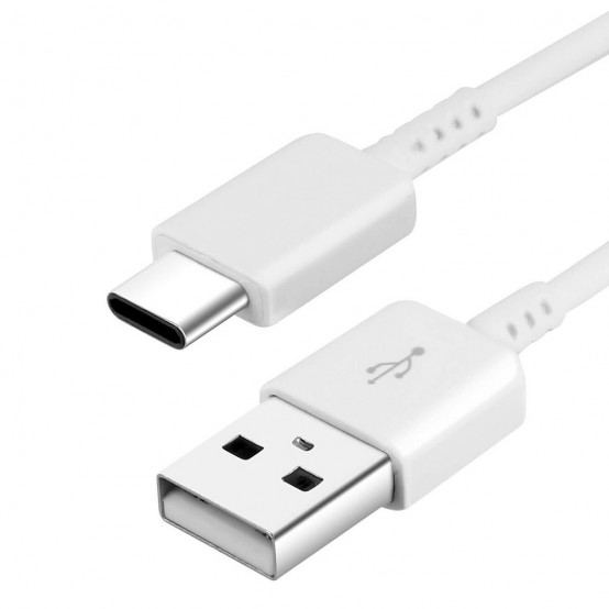 Cablu USB la Type-C, Quick Charge, 1.5m - Samsung (EP-DW700CWE) - White (Bulk Packing) "KF232672" (timbru verde 0.08 lei)