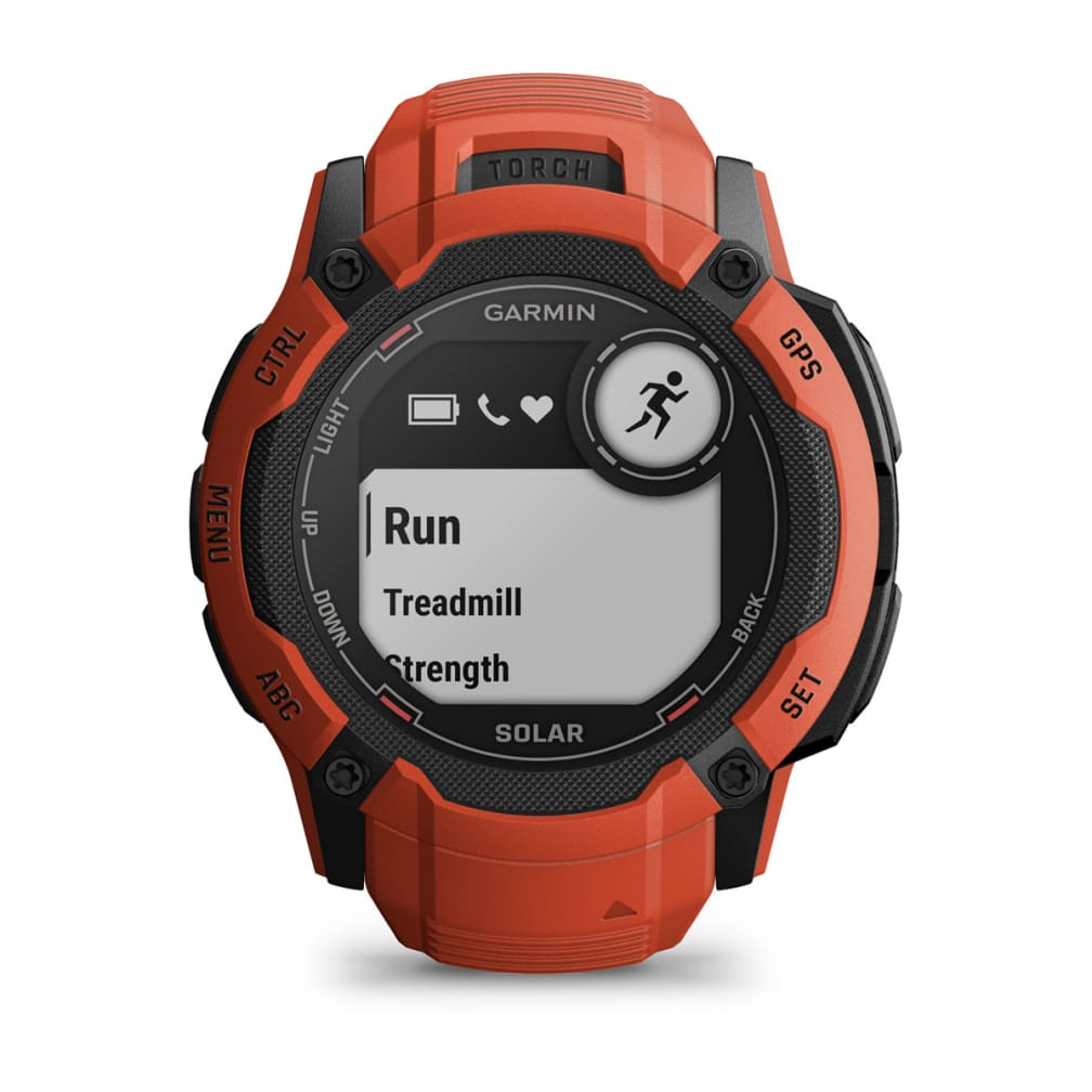 Smartwatch Instinct 2X Solar 2.79cm (1.1") MIP, 50mm, Digital, 176x176px, Touchscreen Graphite GPS (satellite), Rosu"010-02805-01" - imagine 4