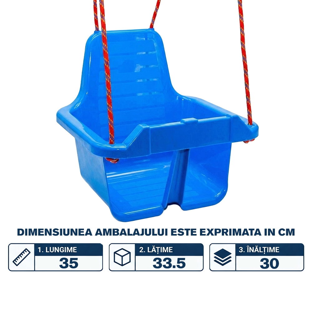 Leagan cu spatar, albastru - ROBENTOYS - imagine 2