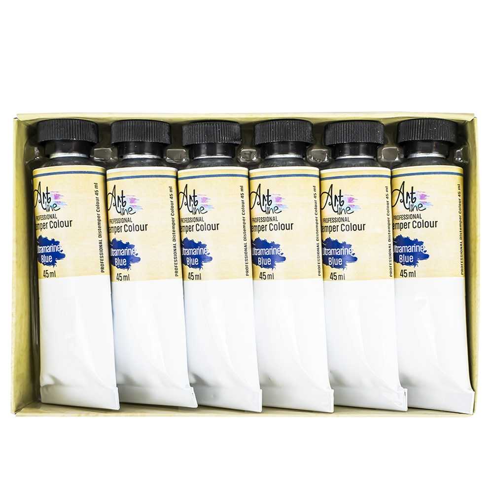 Tempera Art, ALBASTRU REGAL, 45ml, 6 buc/set - ARTLINE - imagine 3