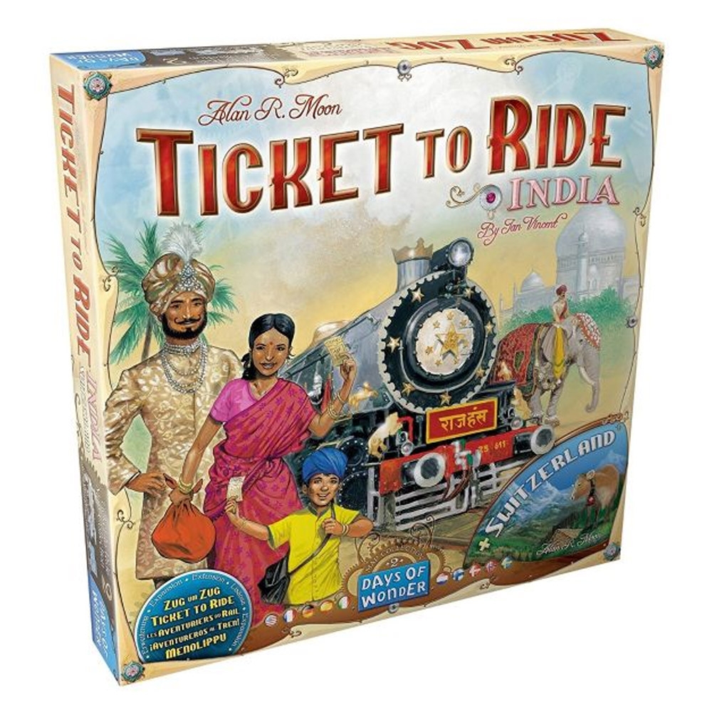 Joc de societate - Ticket to ride Map collection India & Swiss, limba engleza Asmodee - Blackfire