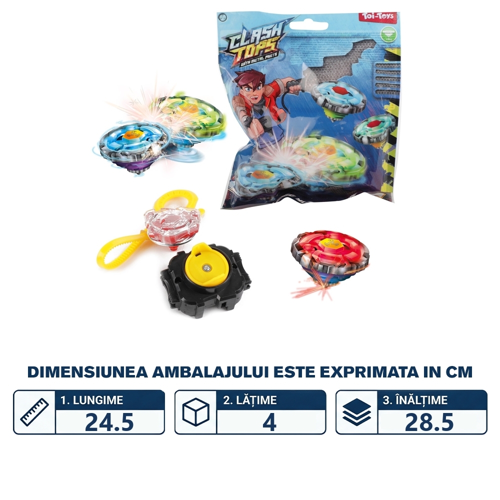 Titirez din metal, cu lansator - Toi-Toys - imagine 2