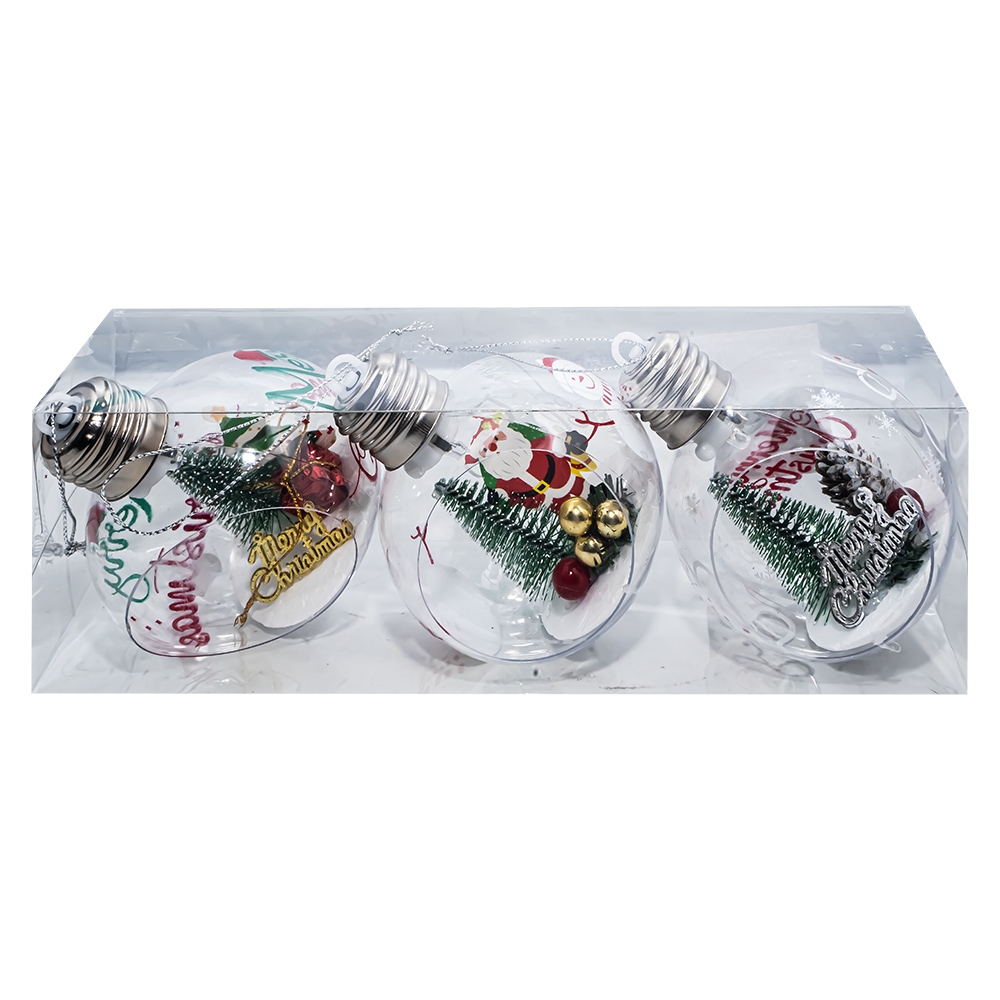 Globuri pom Craciun cu lumina, 3 buc/set - imagine 7