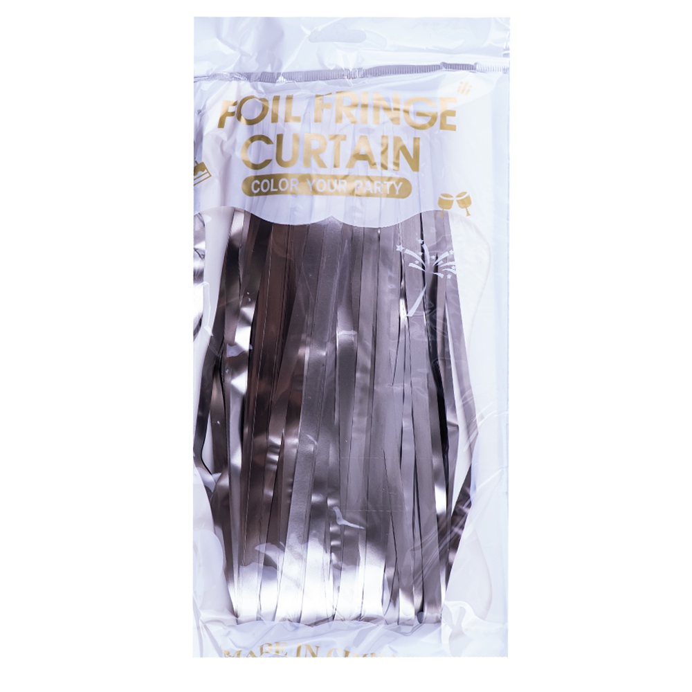 Perdea decorativa party, folie, culori metalice, 1x2m - imagine 4