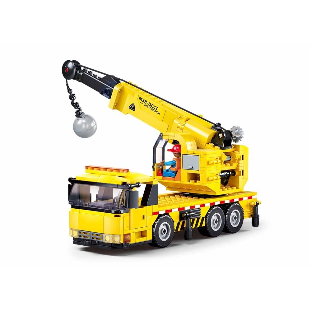 Set de constructie Town, 293 piese, Macare cu bila de demolare - Sluban - imagine 2