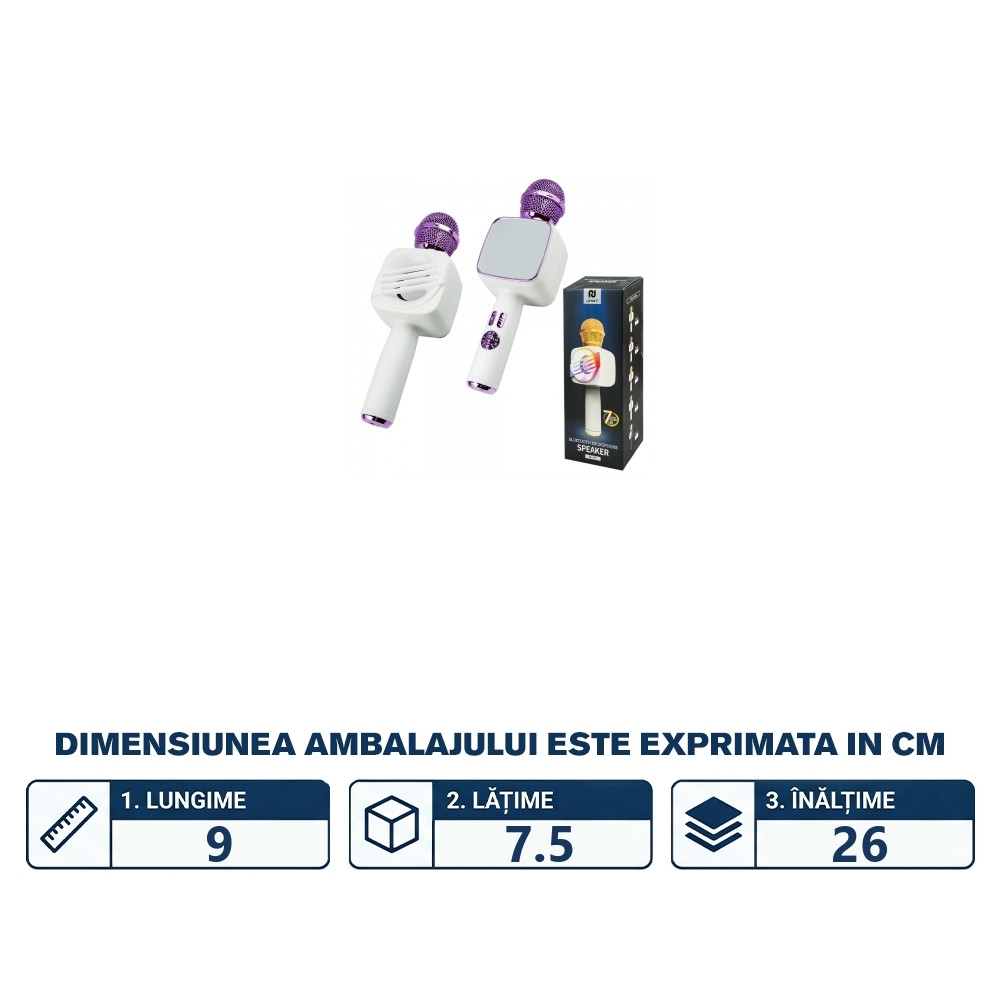 Microfon Karaoke cu bluetooth - imagine 2