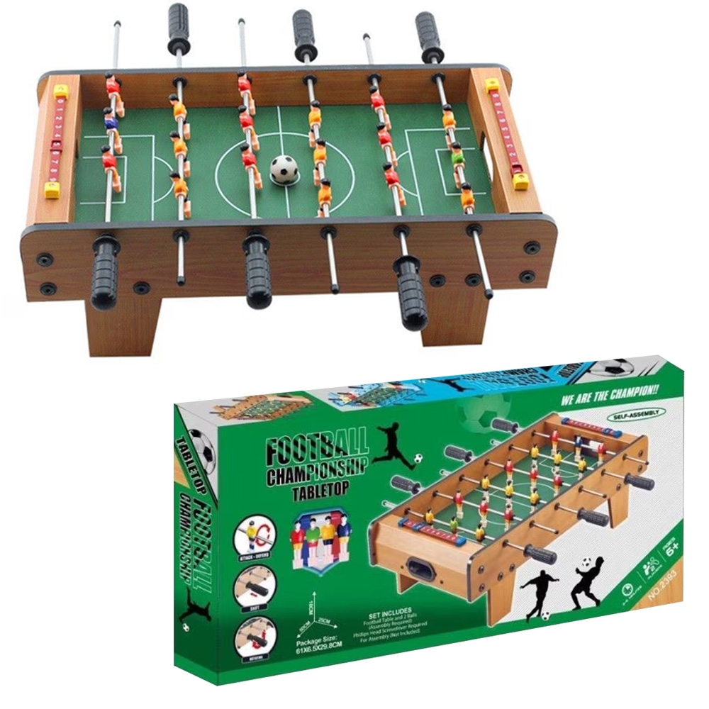 Masa de fotbal, din lemn, 60.5x30.5x18.5 cm