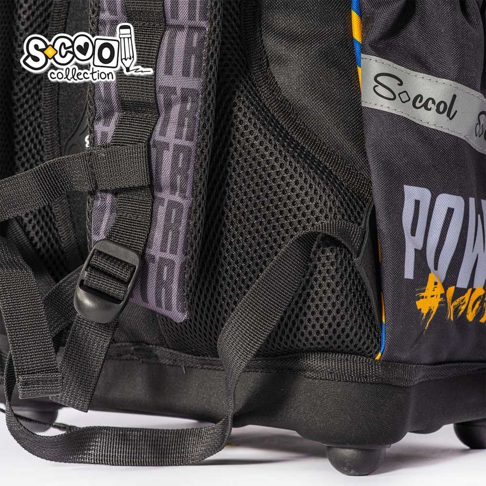 Ghiozdan anatomic, 38x39x19.5 cm, POWER - S-COOL - imagine 7