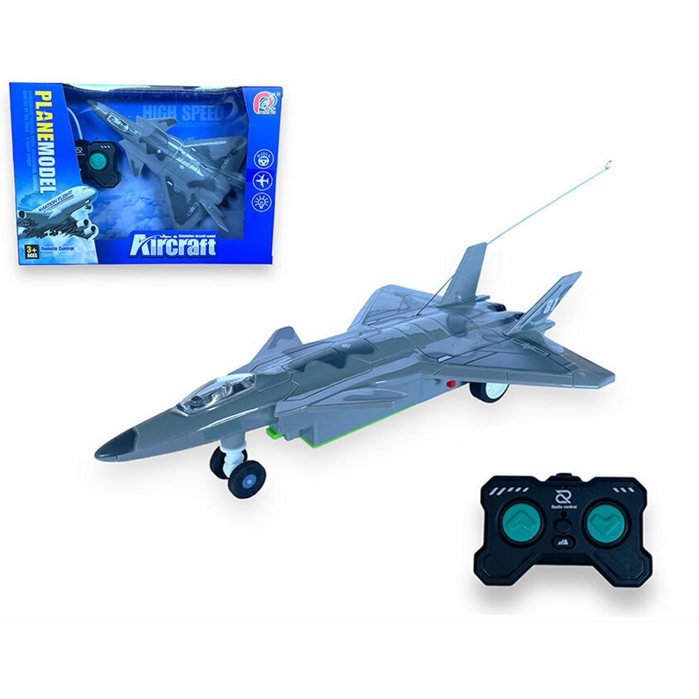 Avion lupta, cu RC, 22x15x6 cm
