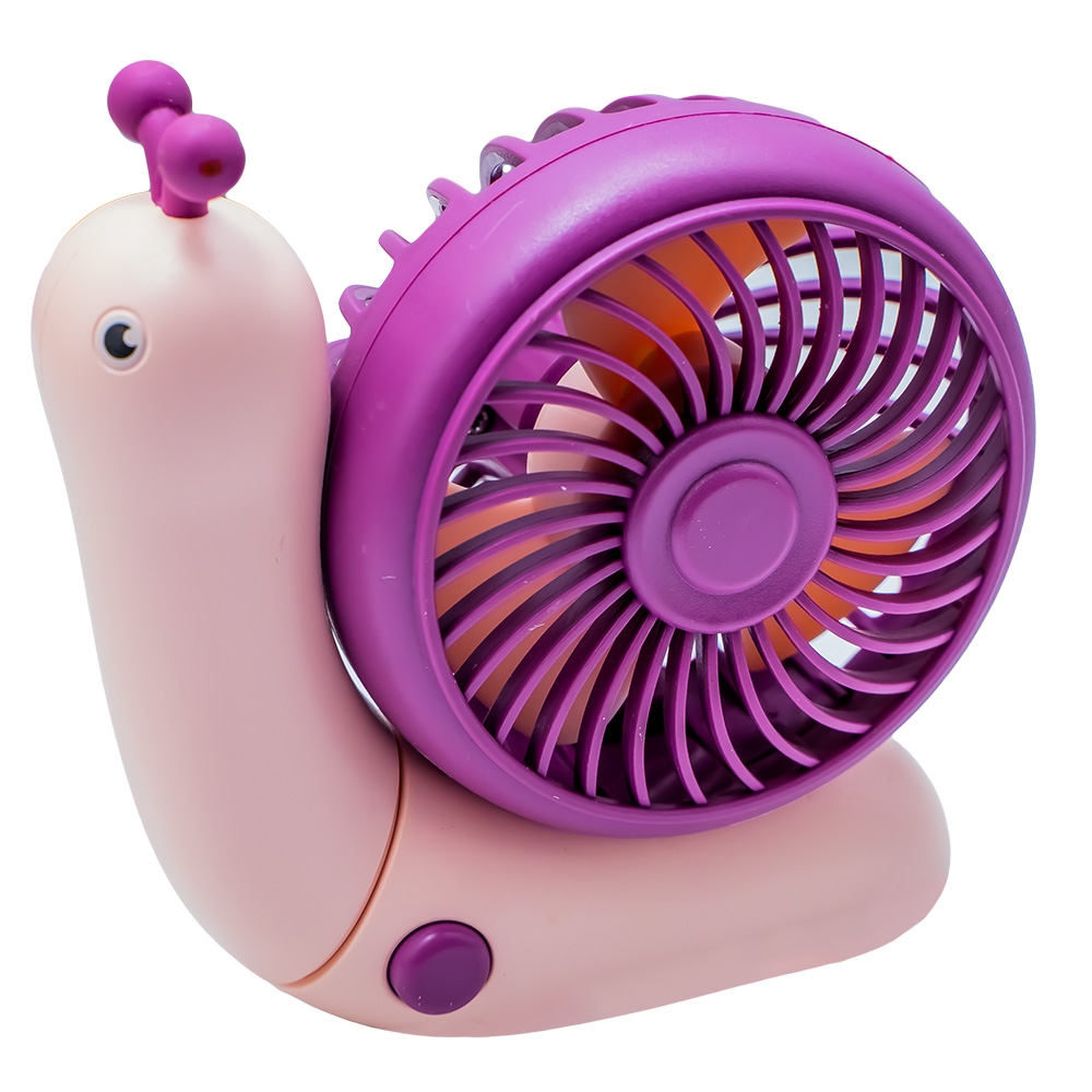 Ventilator portabil pentru copii, incarcare USB, Melc - imagine 3