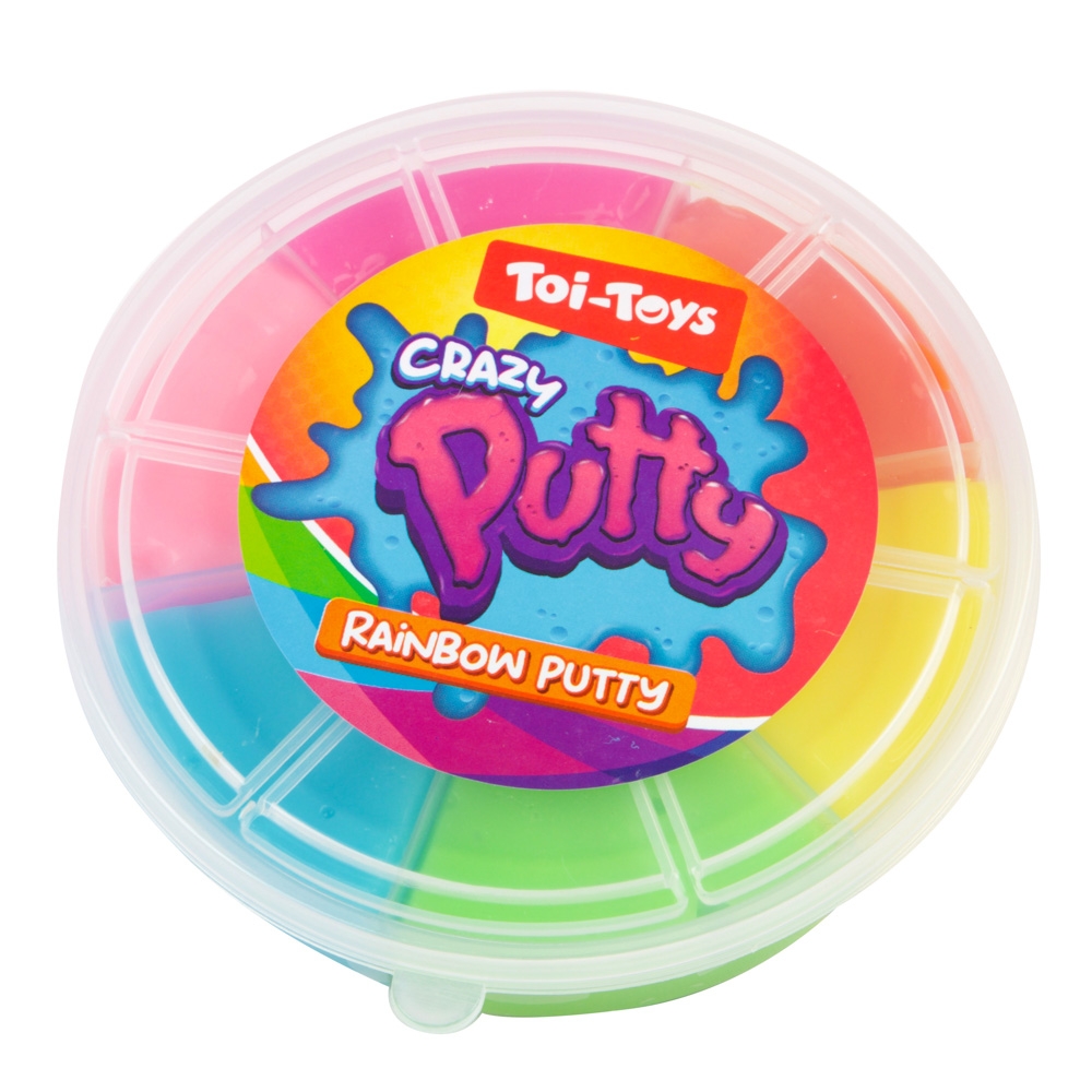 Putty saltaret, curcubeu, 6 culori/set - Toi-Toys - imagine 4