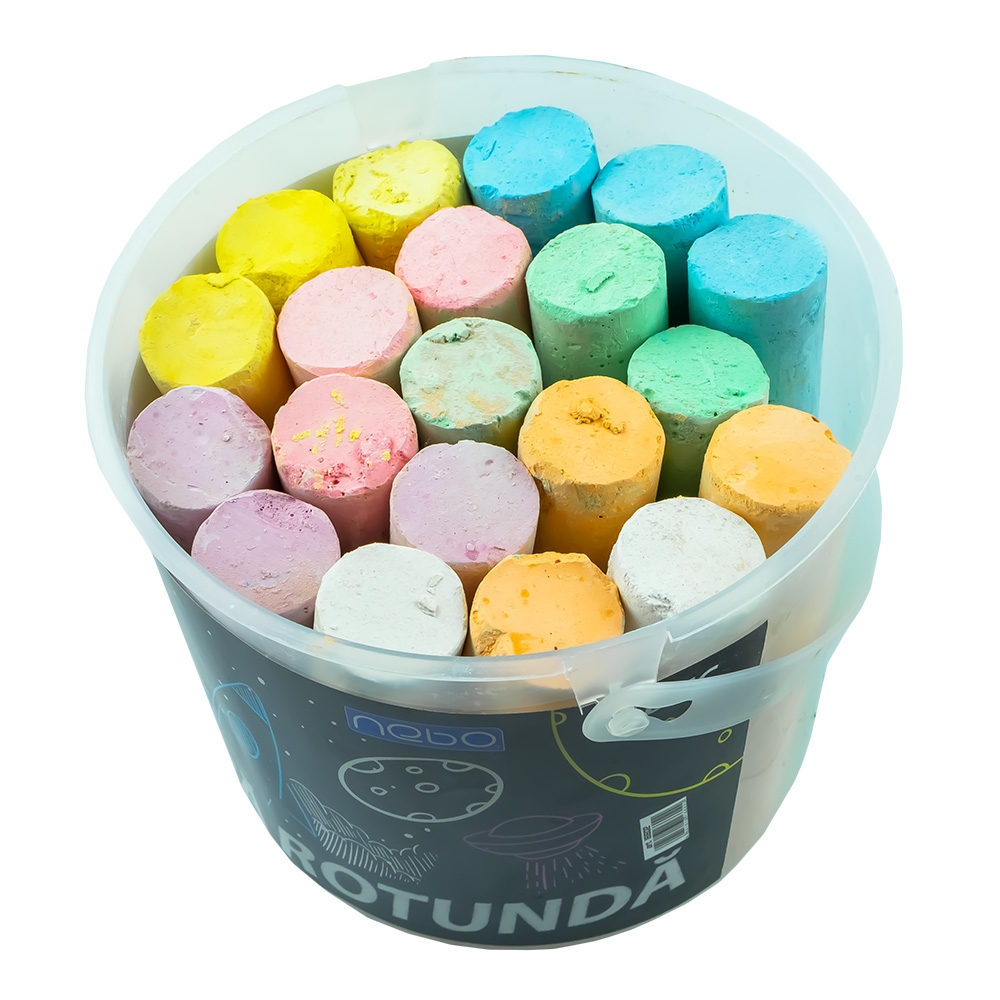 Creta JUMBO color, rotunda, 20 buc/set - NEBO - imagine 4
