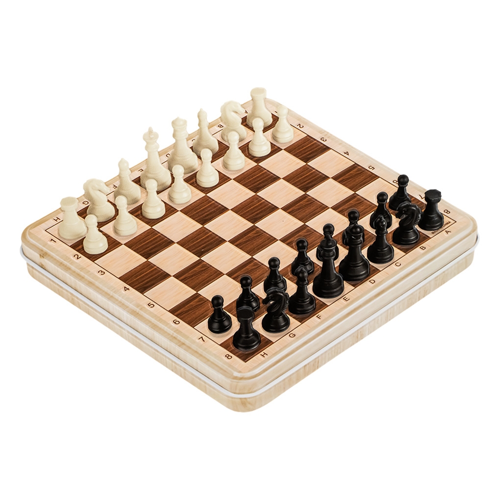 Joc 2 in 1: Sah + Serpi si scari, magnetic, in cutie metal - imagine 4