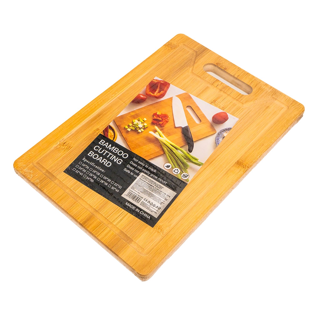 Tocator din bambus, 21,5x31,5x1,7 cm - imagine 3