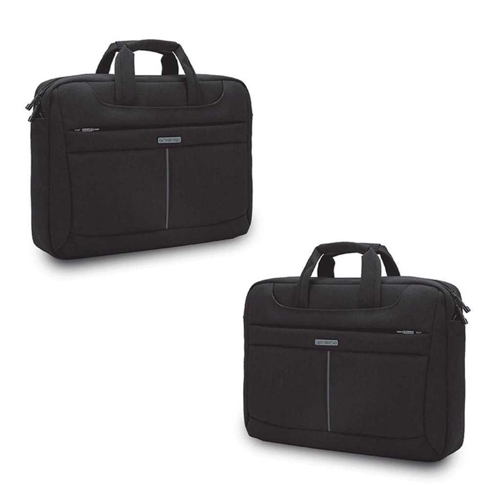 Geanta laptop, neagra, 40x8x32 cm - OFFISHOP - imagine 5