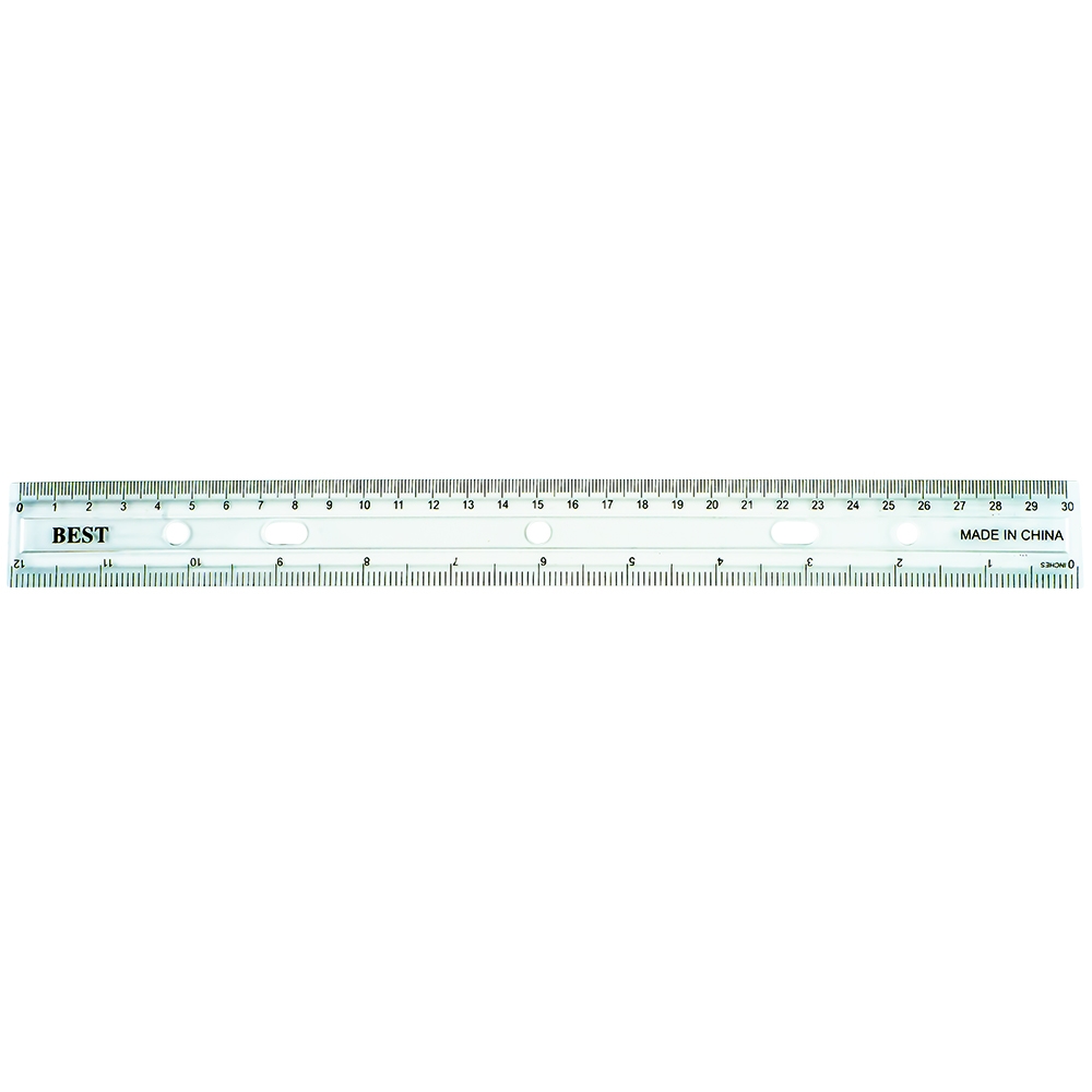 Liniar 30 cm transparent - imagine 2