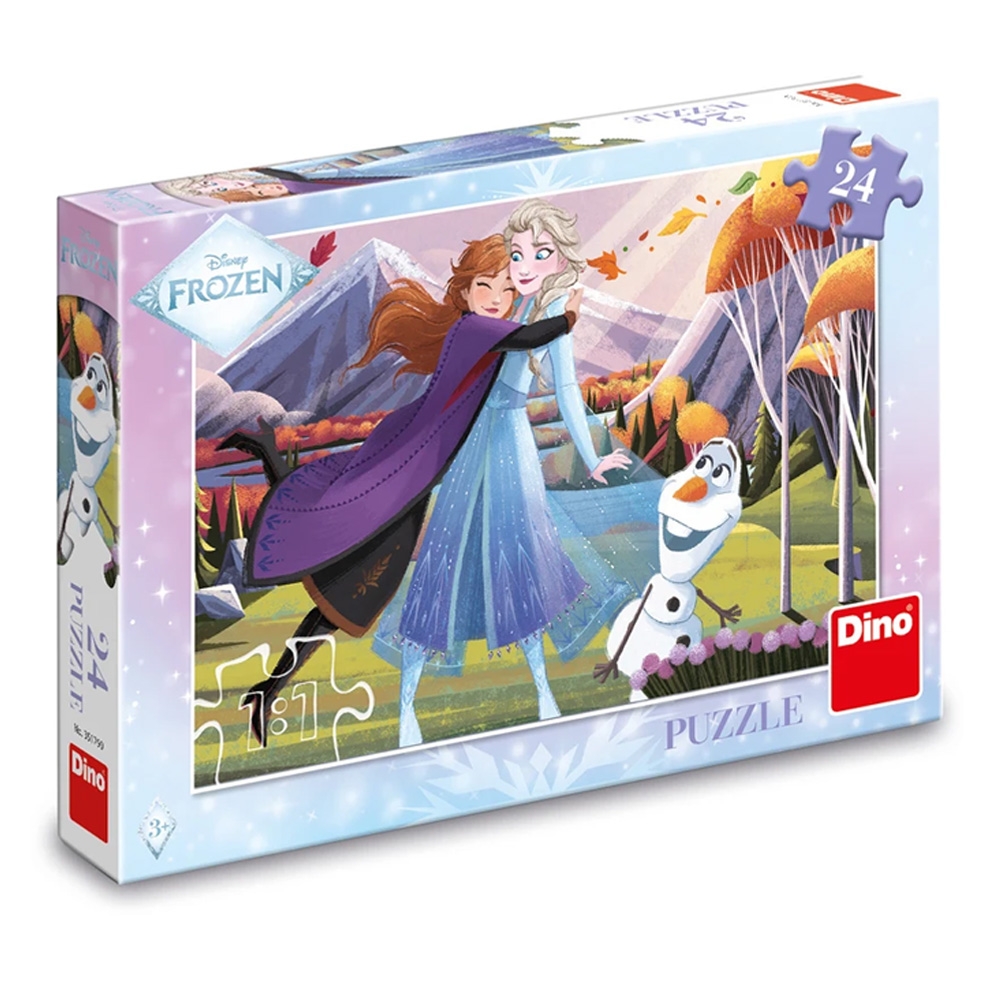 Puzzle 24 piese, Frozen: Embrace - DINO TOYS - imagine 3