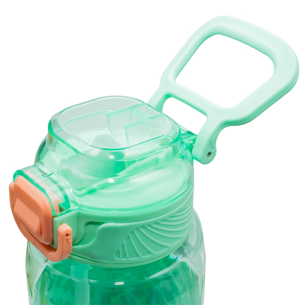 Sticla apa, din plastic, transparenta, cu grip, 800 ml - imagine 9