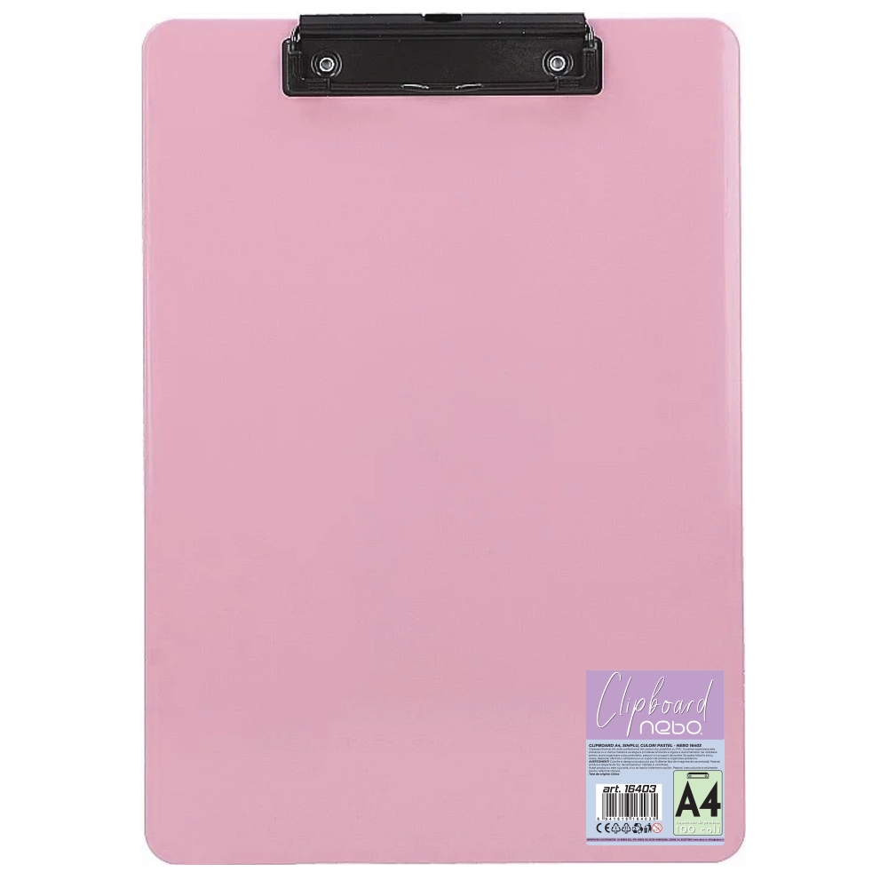 Clipboard A4, simplu, culori pastel - NEBO - imagine 4