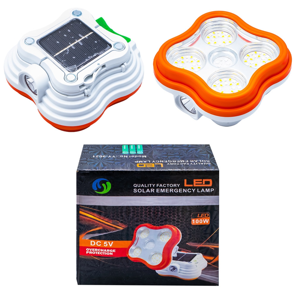 Lampa solara 100W, incarcare USB