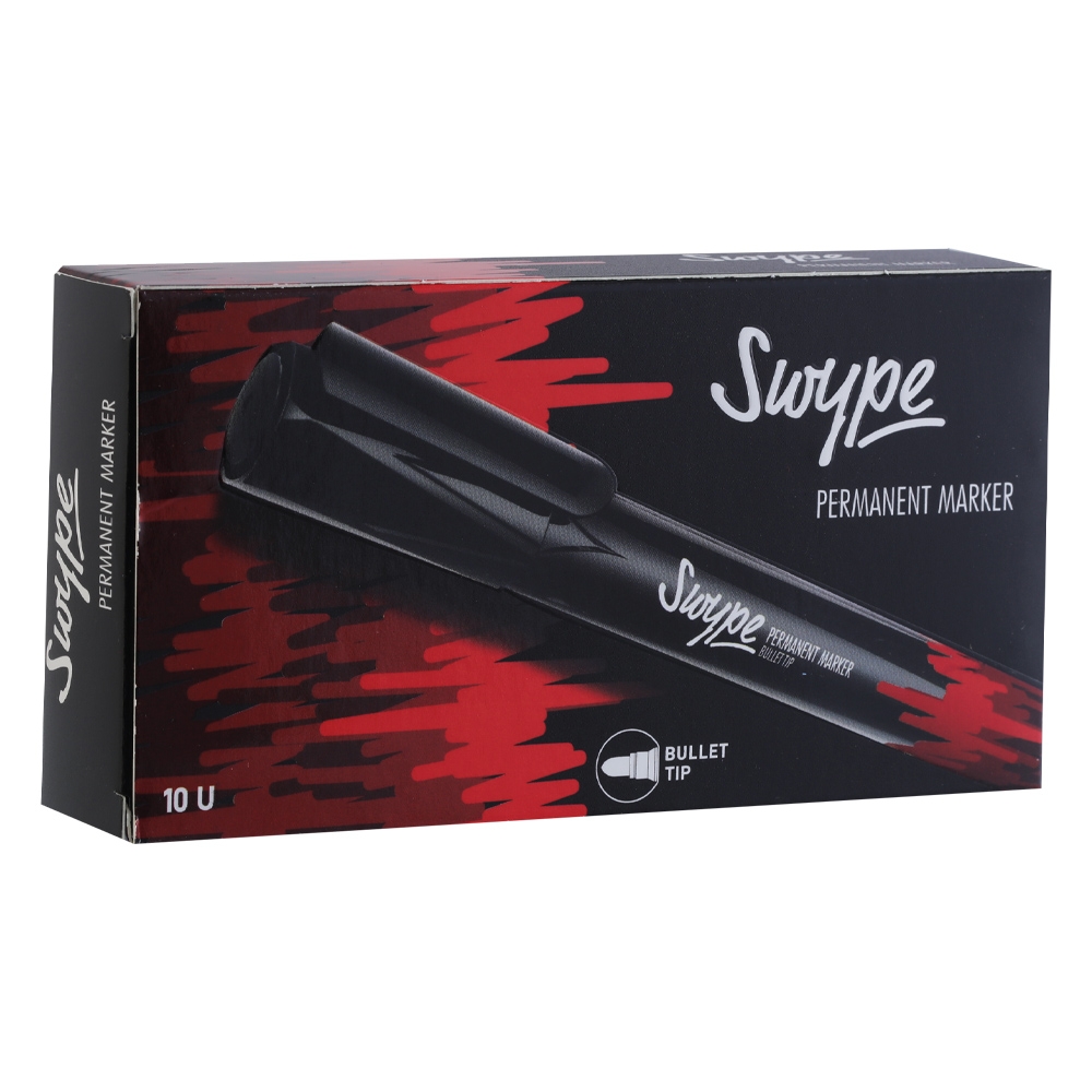 Marker permanent, Swype, rosu - LINC - imagine 4