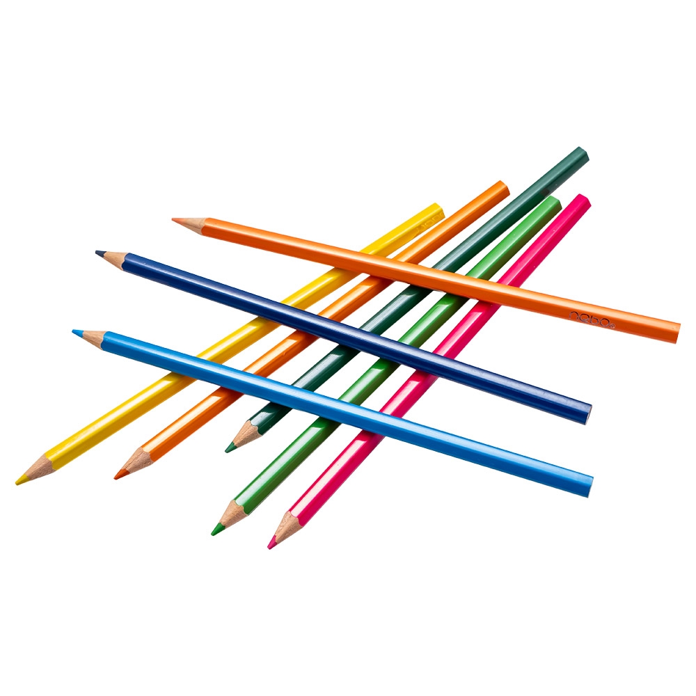 Creioane color, hexagonale, 24 culori - NEBO - imagine 4