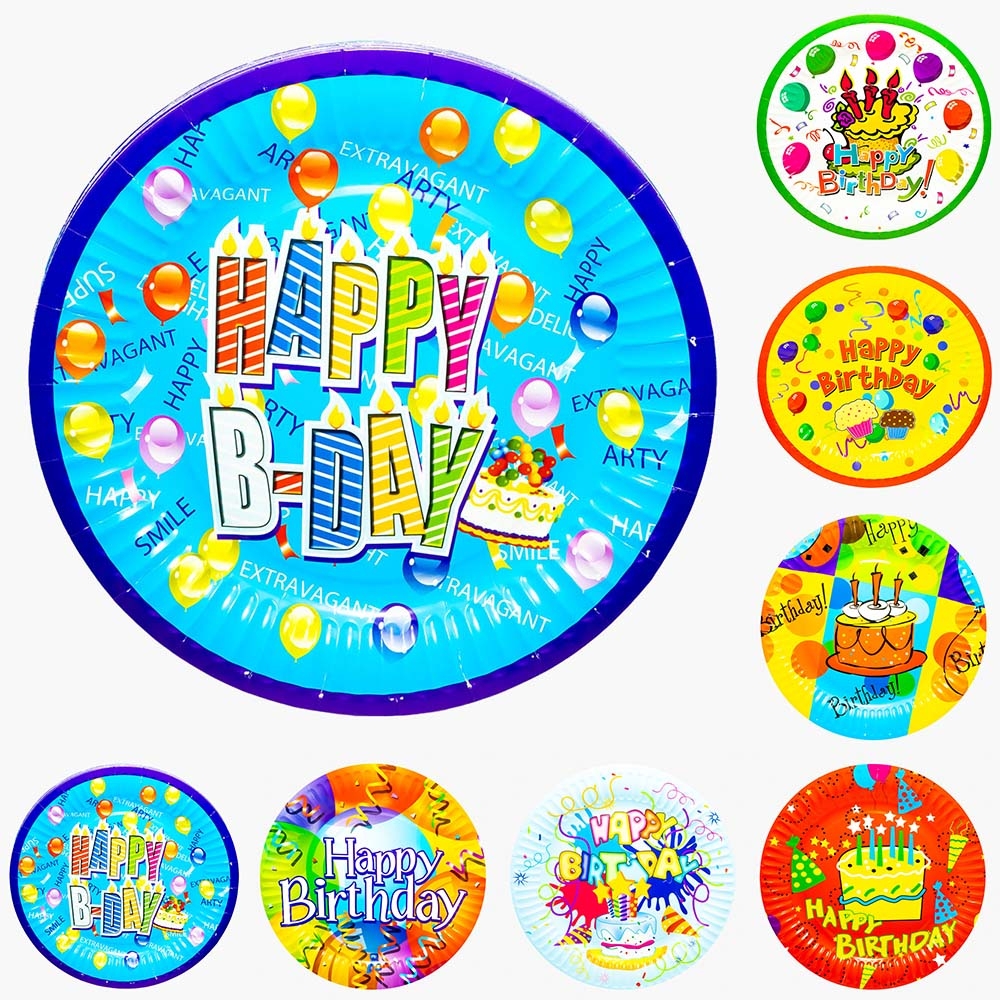 Farfurii carton, pt. party, 23 cm, 10 buc/set