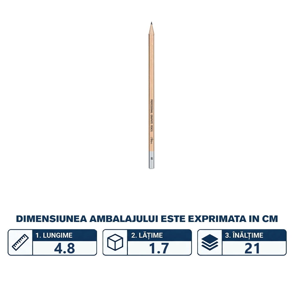 Creion grafit profesional, 6B - ARTLINE - imagine 2