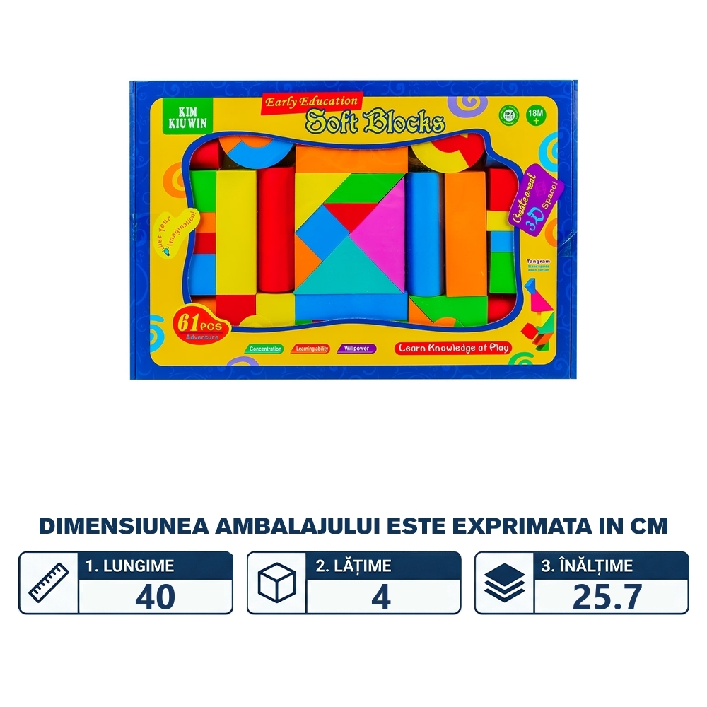 Cuburi EVA, 64 buc/set - imagine 2