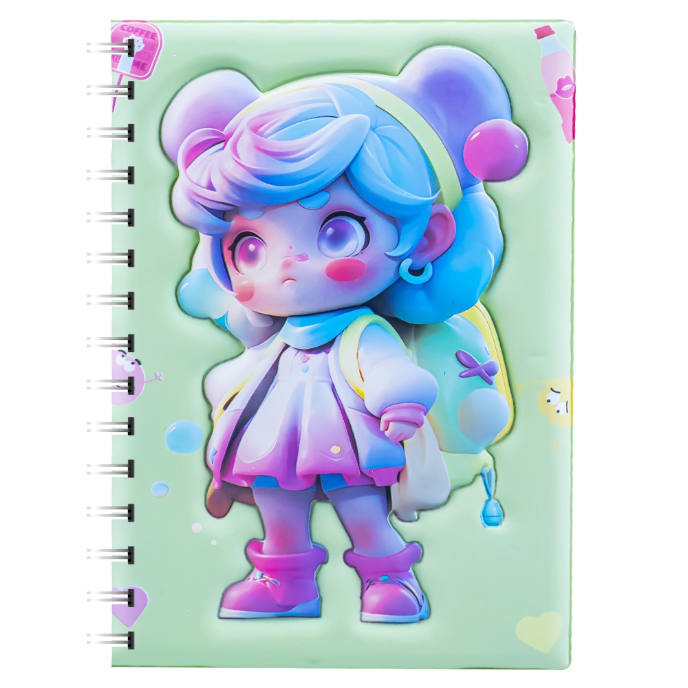 Notes 3D cu arc, 80 file, Fetita - imagine 4