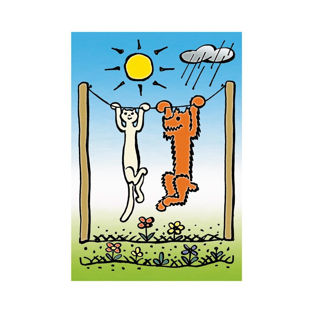 Puzzle 2x48 piese, Catel si pisica  - DINO TOYS - imagine 5