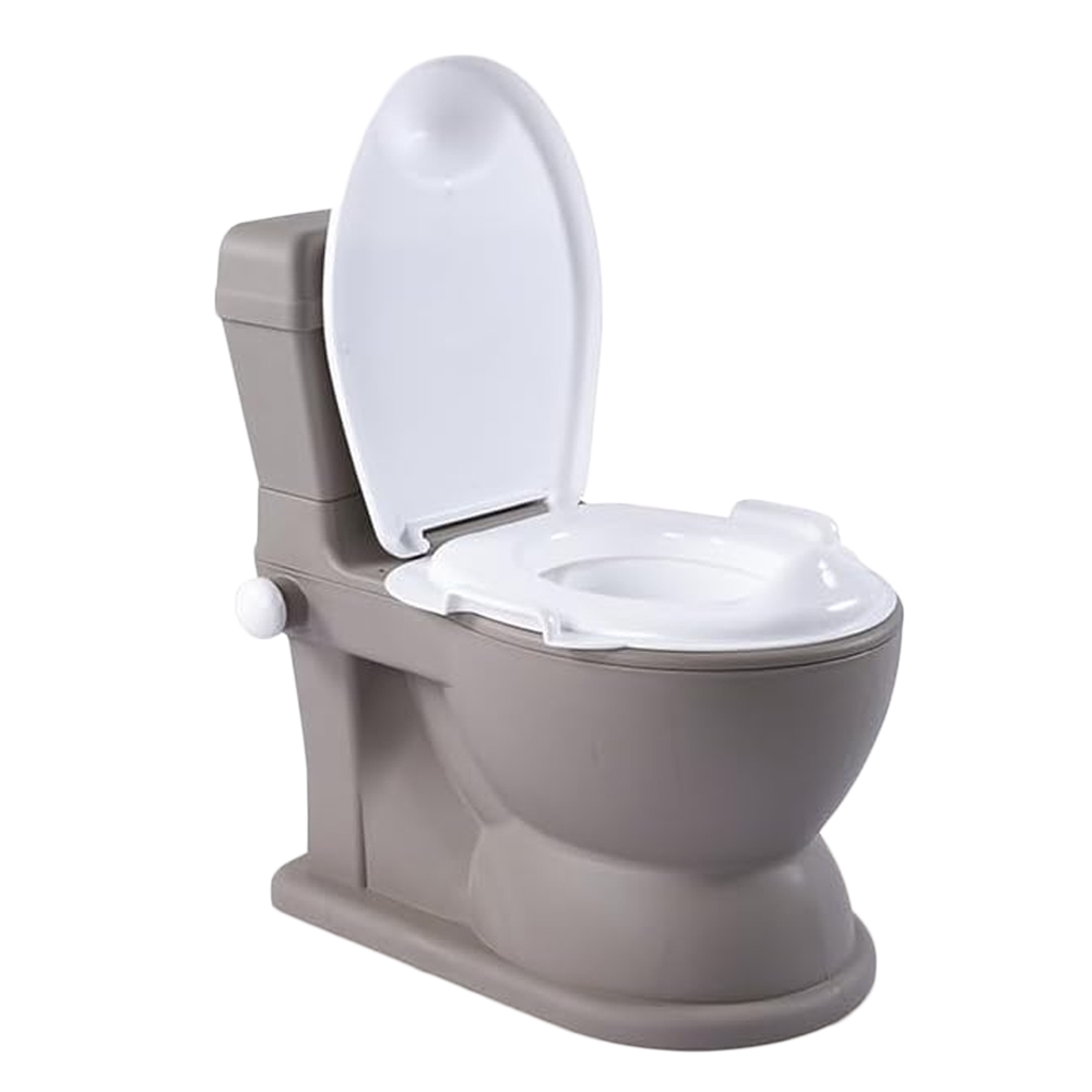Olita tip WC, cu sunet, XL, 2in1, Gri - Dolu