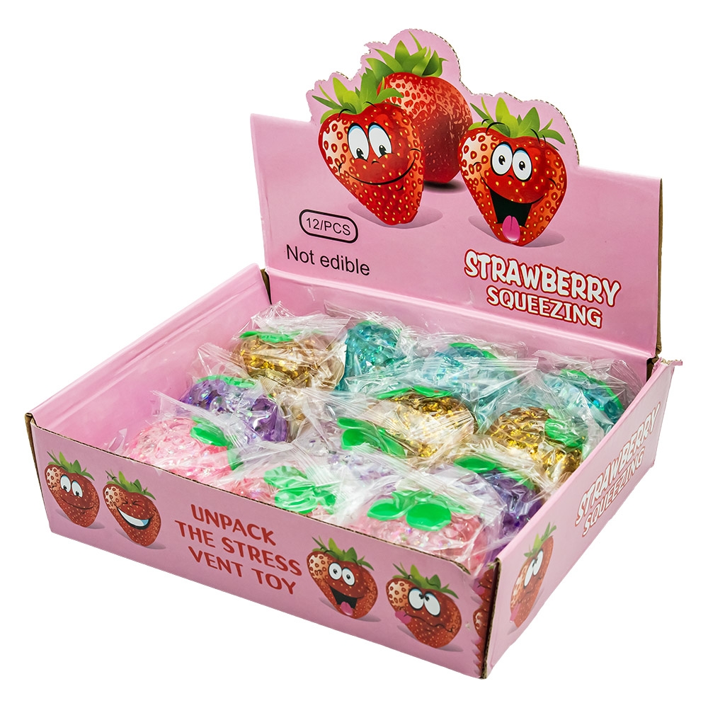 Jucarie antistres squishy, Capsuna - imagine 3