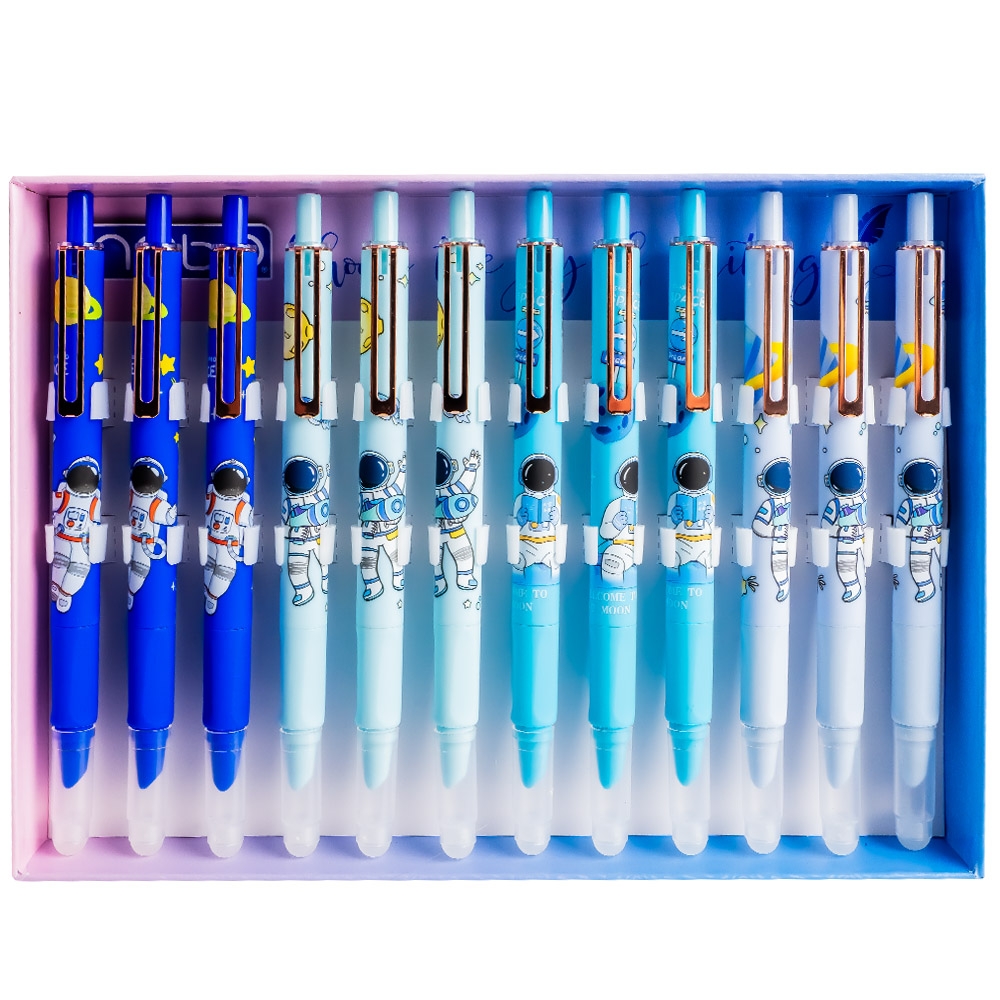 Stilou din plastic, cu mecanism, cerneala termosensibila - NEBO - imagine 4