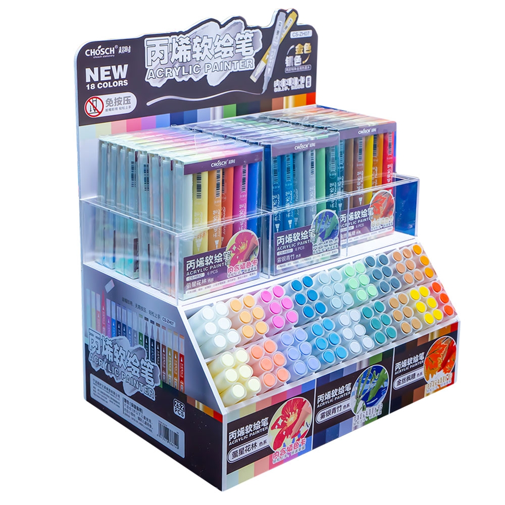 Markere acrilice, 252 buc/display - CHOSCH