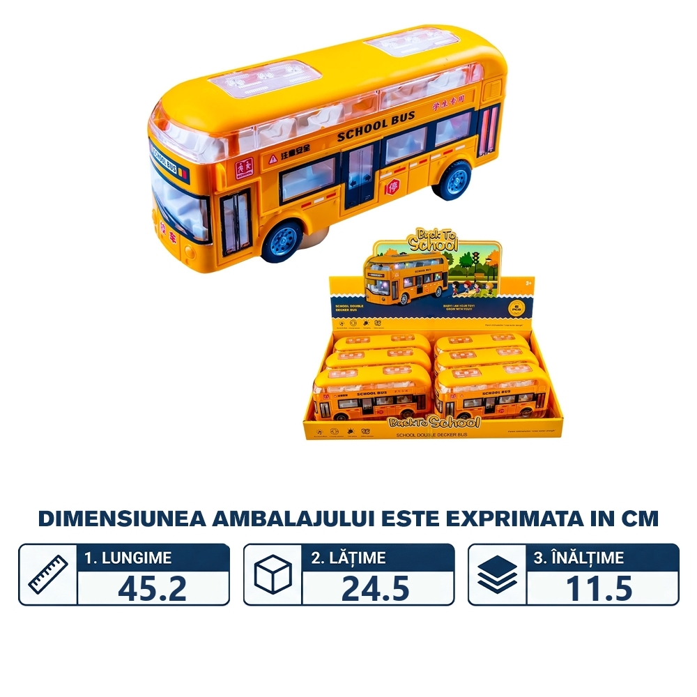 Autobuze cu baterii, 6 buc/set - imagine 2