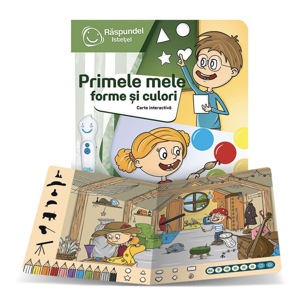 Pachet Raspundel Istetel, Creion si Carte - Primele mele forme si culori, ALBI - BLACKFIRE - imagine 3